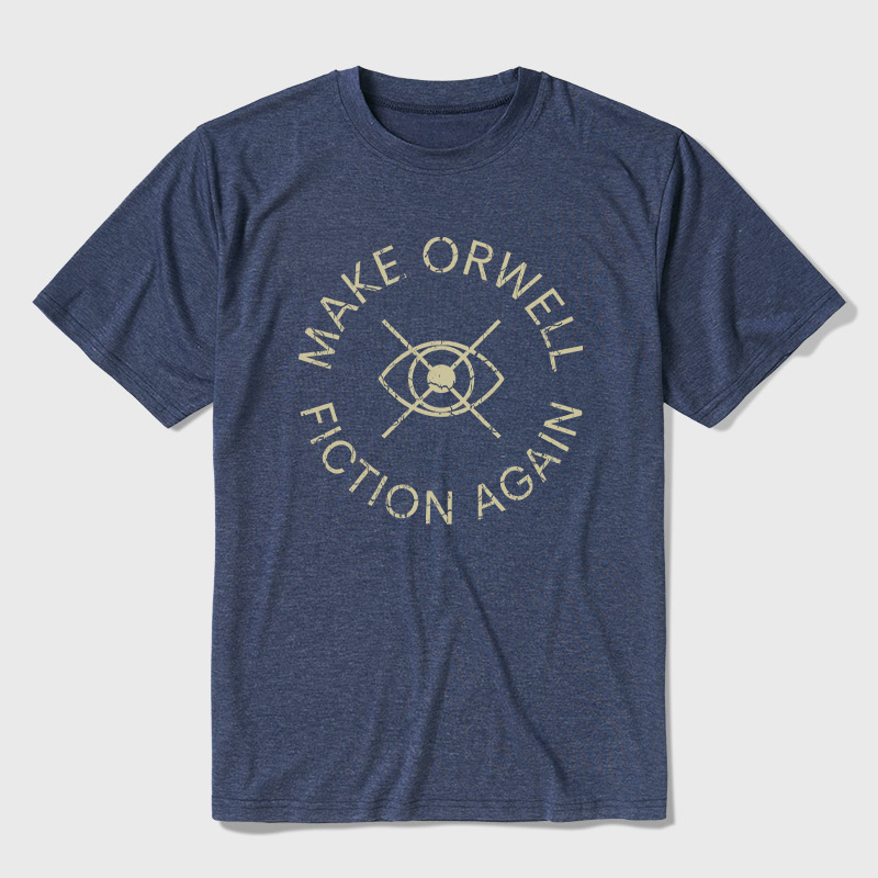 Make Orwell Fiction Again Ultra Soft Heather Tee