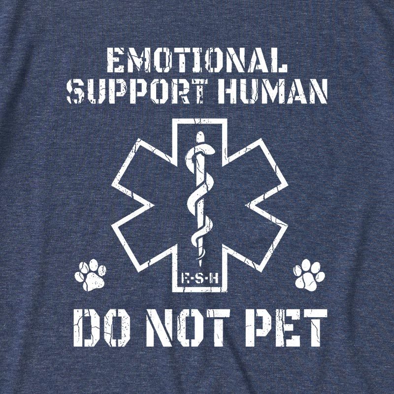 Emotional Support Human Ultra Soft Heather Tee