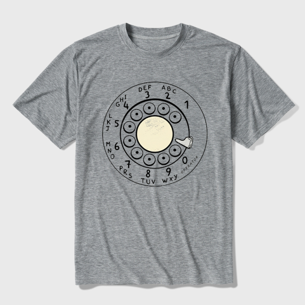 Rotary Dial Vintage Ultra Soft Heather Tee