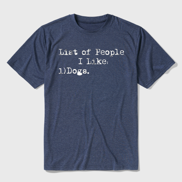 List Of People I Like Ultra Soft Heather Tee