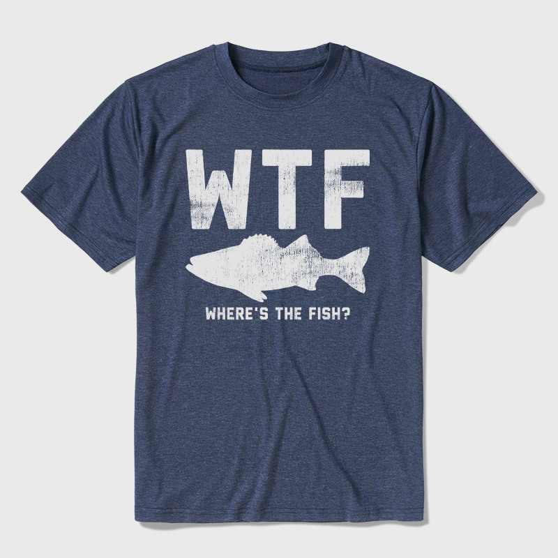 WTF Fish Ultra Soft Heather Tee
