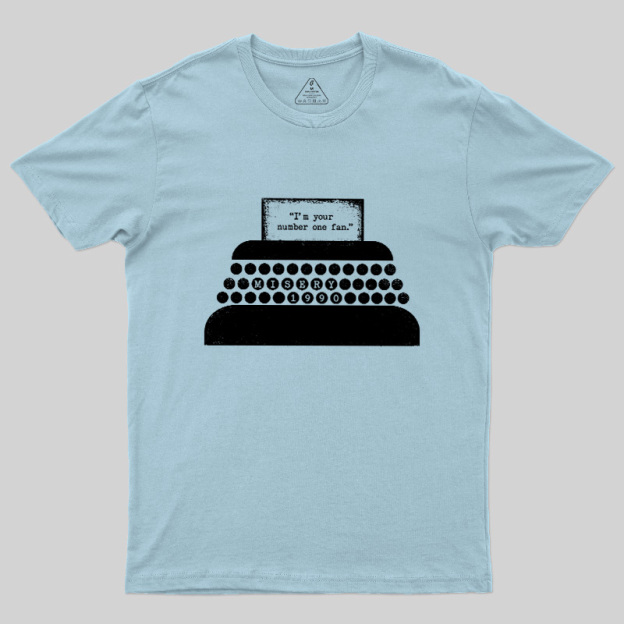 Number One Fan Retro Typewriter Geek T-Shirt