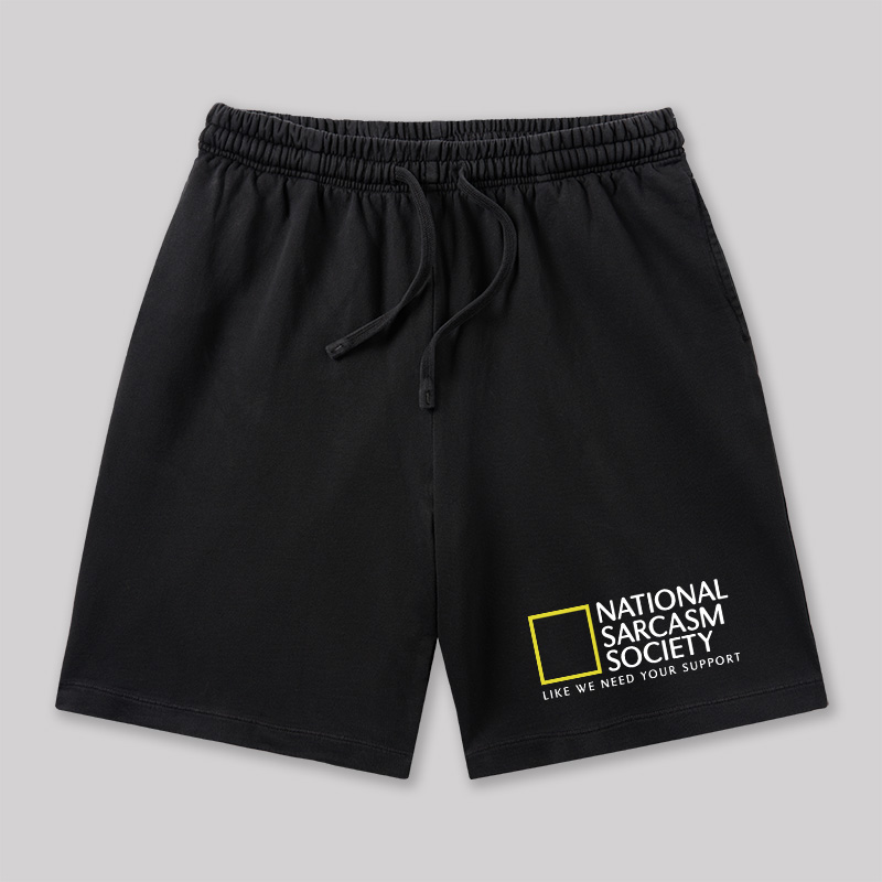 National Sarcasm Society Geeky Washed Shorts