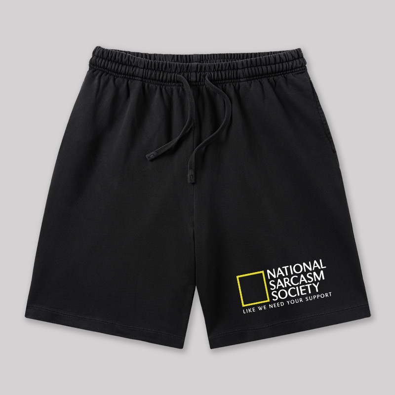 National Sarcasm Society Geeky Washed Shorts