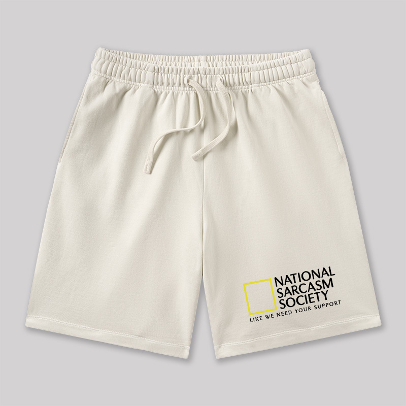 National Sarcasm Society Geeky Washed Shorts
