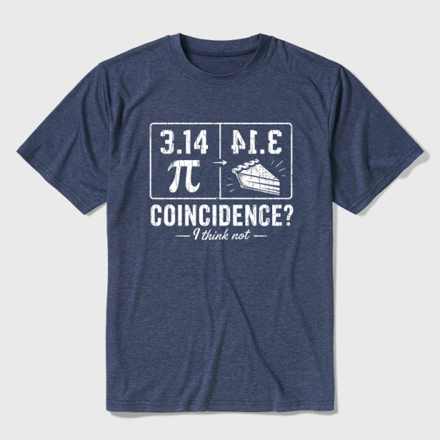 Pi Pie Math Professor Ultra Soft Heather Tee
