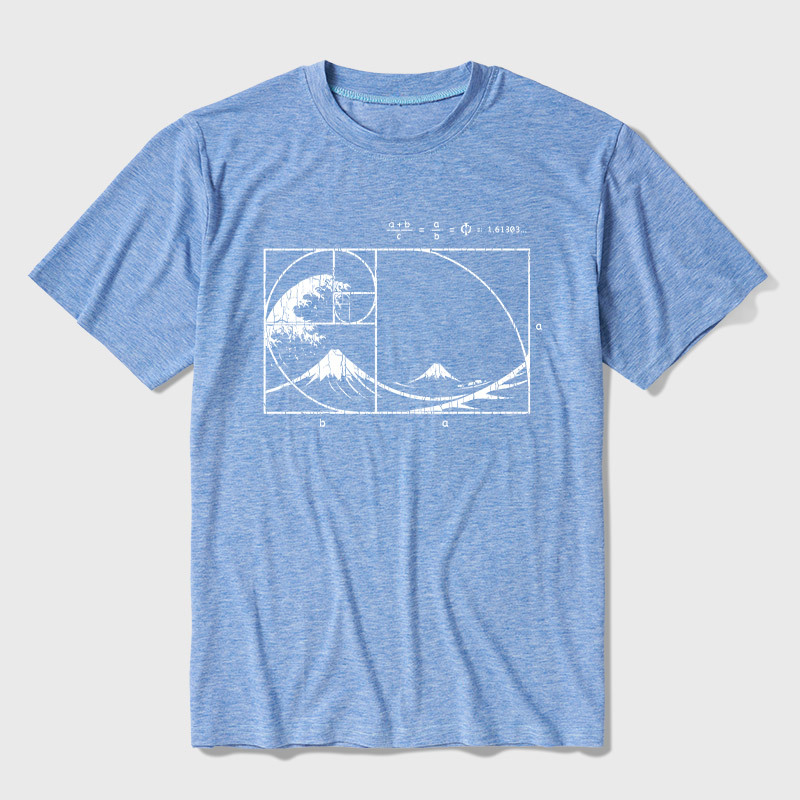The Great Fibonacci Wave Ultra Soft Heather Tee
