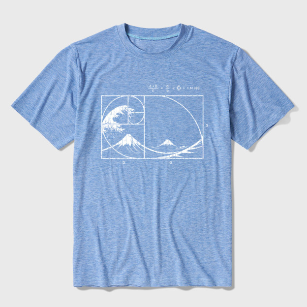The Great Fibonacci Wave Ultra Soft Heather Tee