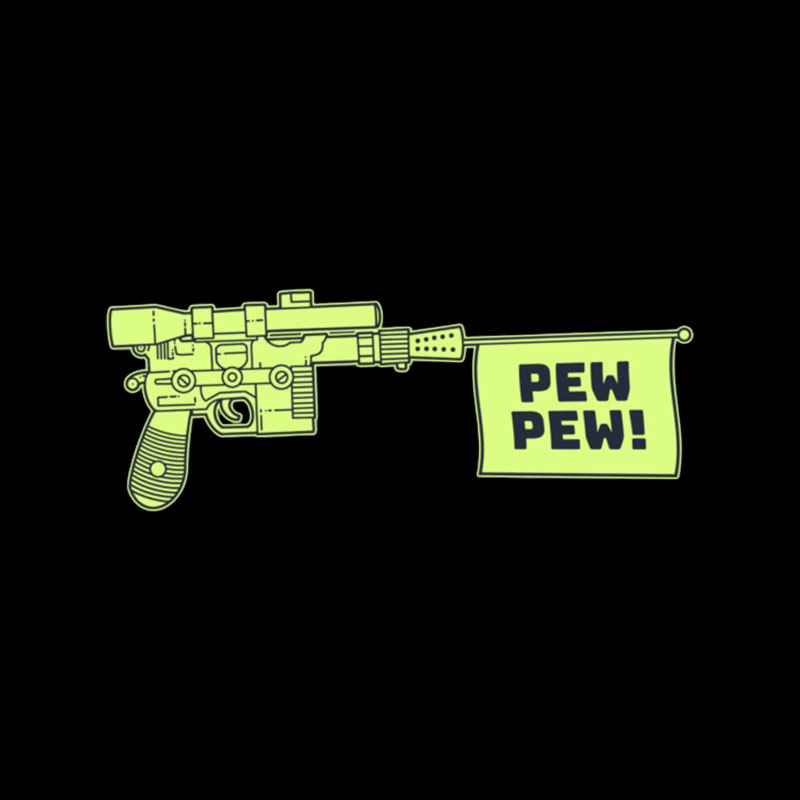 Laser Gun Pew Pew Geek T-Shirt