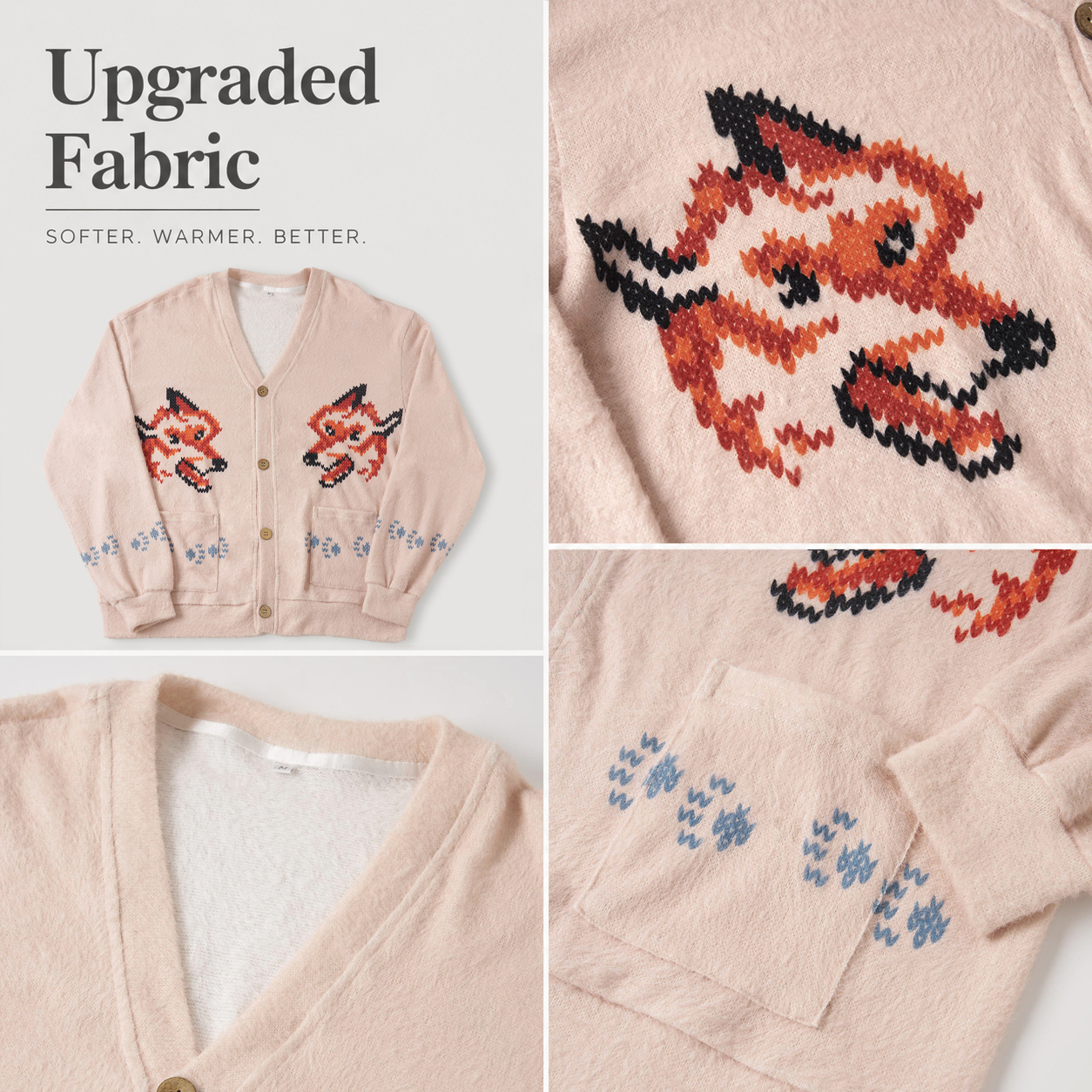Fox Cardigan (Space Rescue Mission) Geek Cardigan Sweater