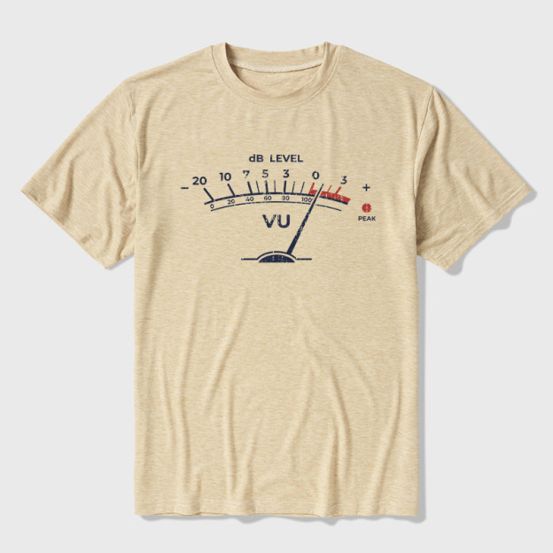 Volume VU Meter Vintage Ultra Soft Heather Tee