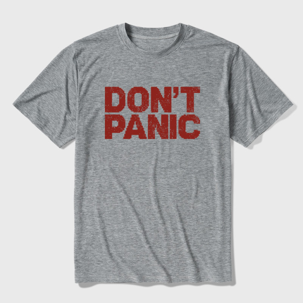 Don't Panic Ultra Soft Heather Tee