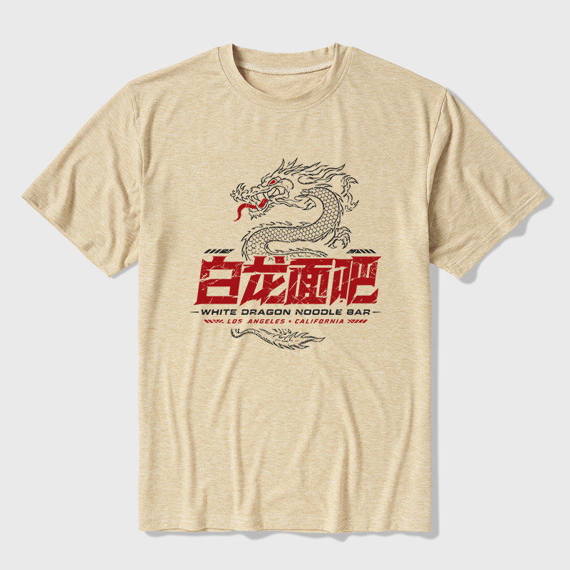 White Dragon Noodle Bar Ultra Soft Heather Tee