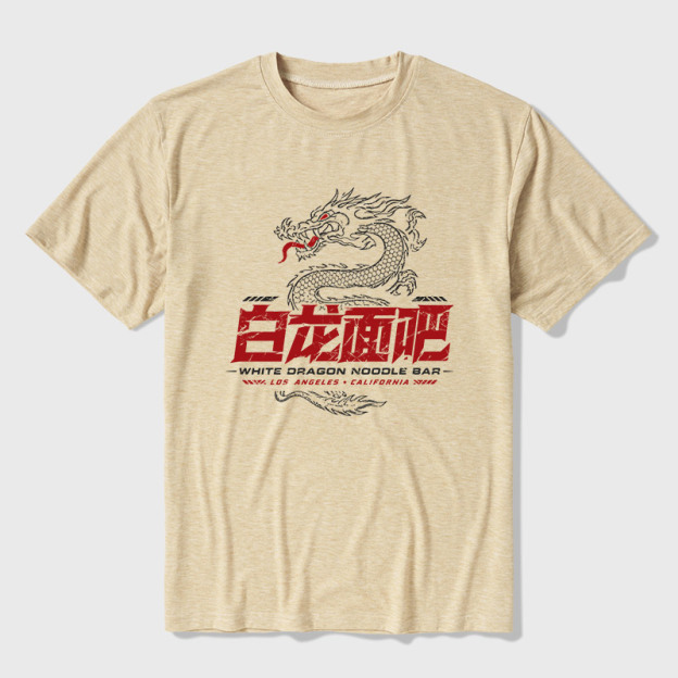 White Dragon Noodle Bar Ultra Soft Heather Tee