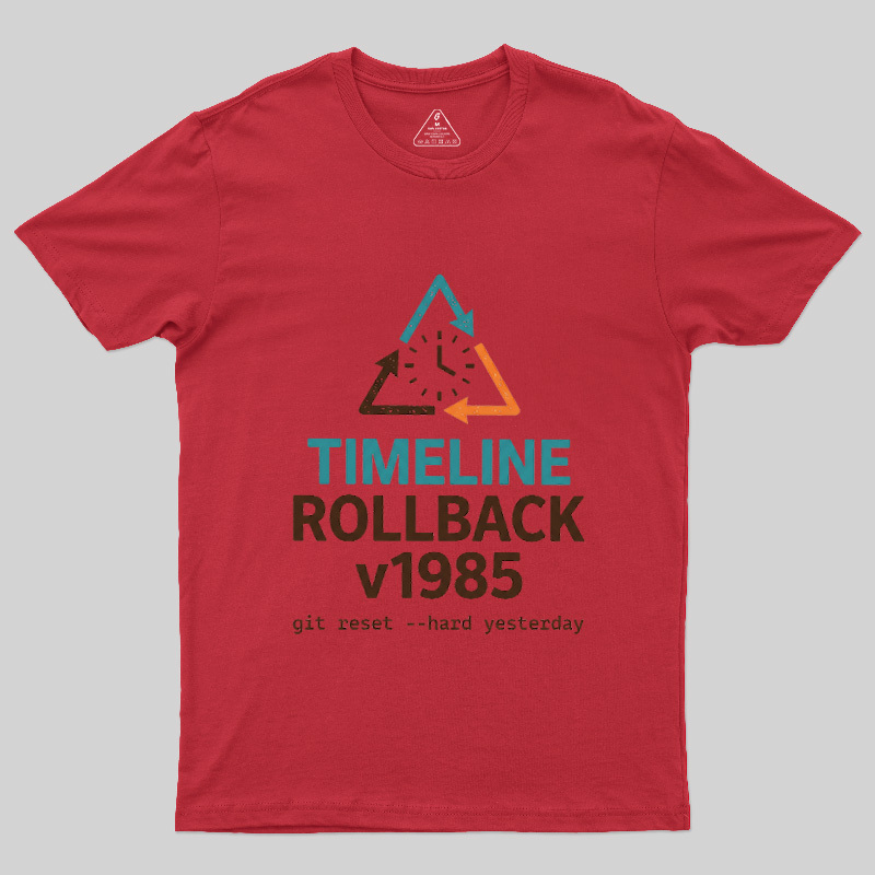 Timeline Rollback V1985 Geek T-Shirt