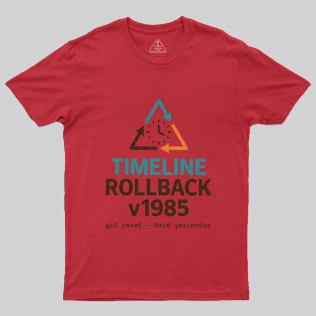 Timeline Rollback V1985 Geek T-Shirt