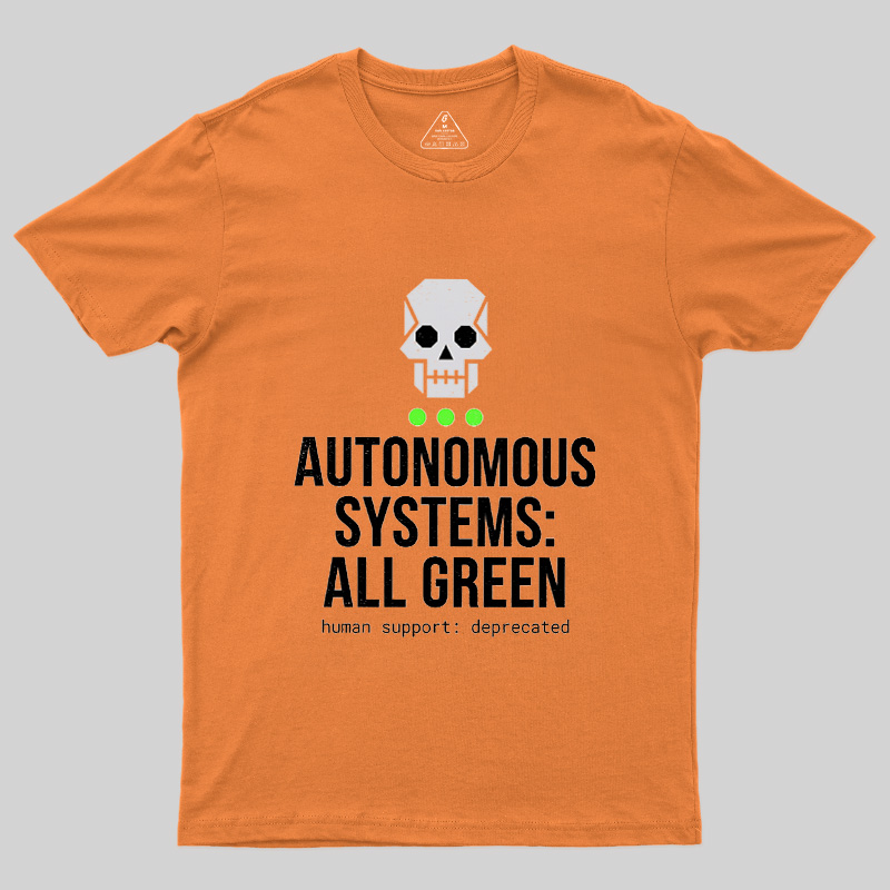 Autonomous Systems All Green Geek T-Shirt
