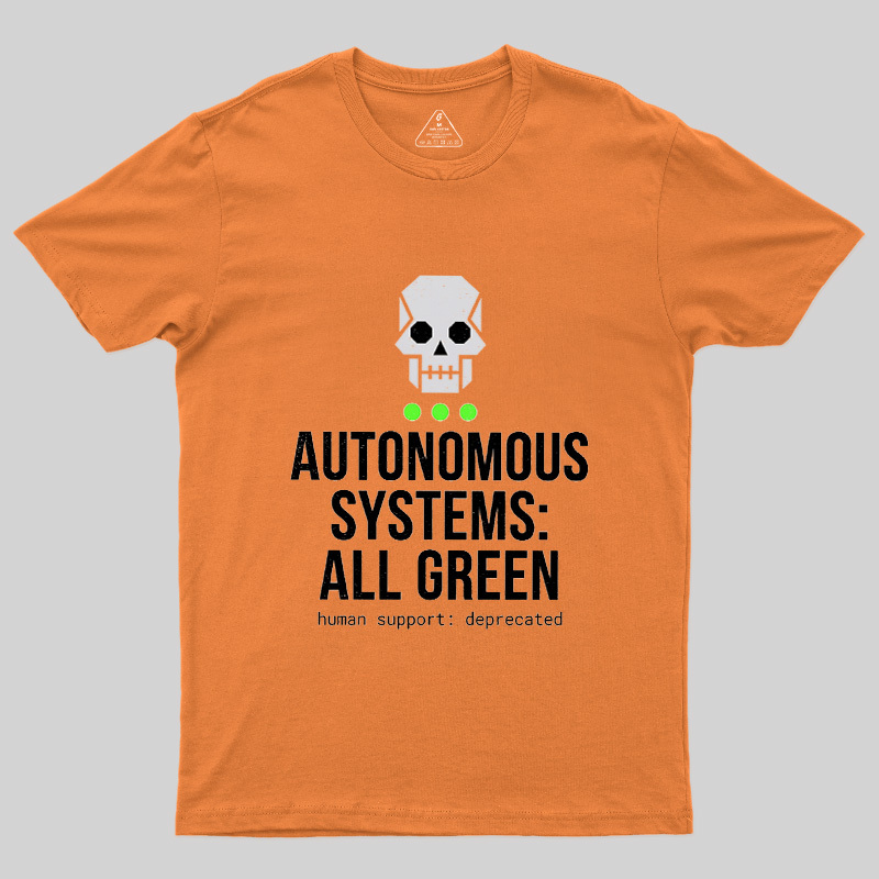 Autonomous Systems All Green Geek T-Shirt