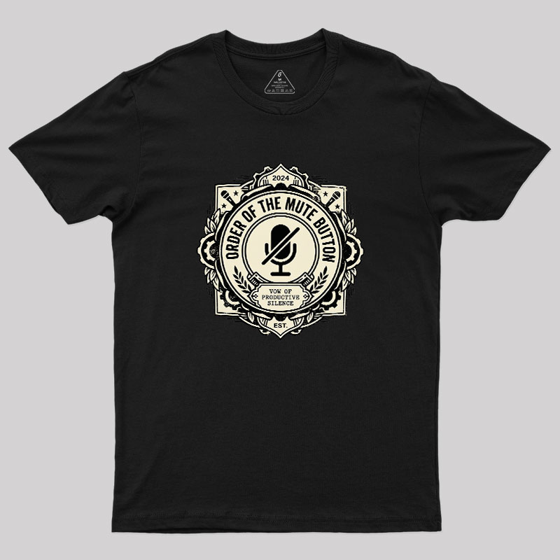 Mute Button Monastery Geek T-Shirt