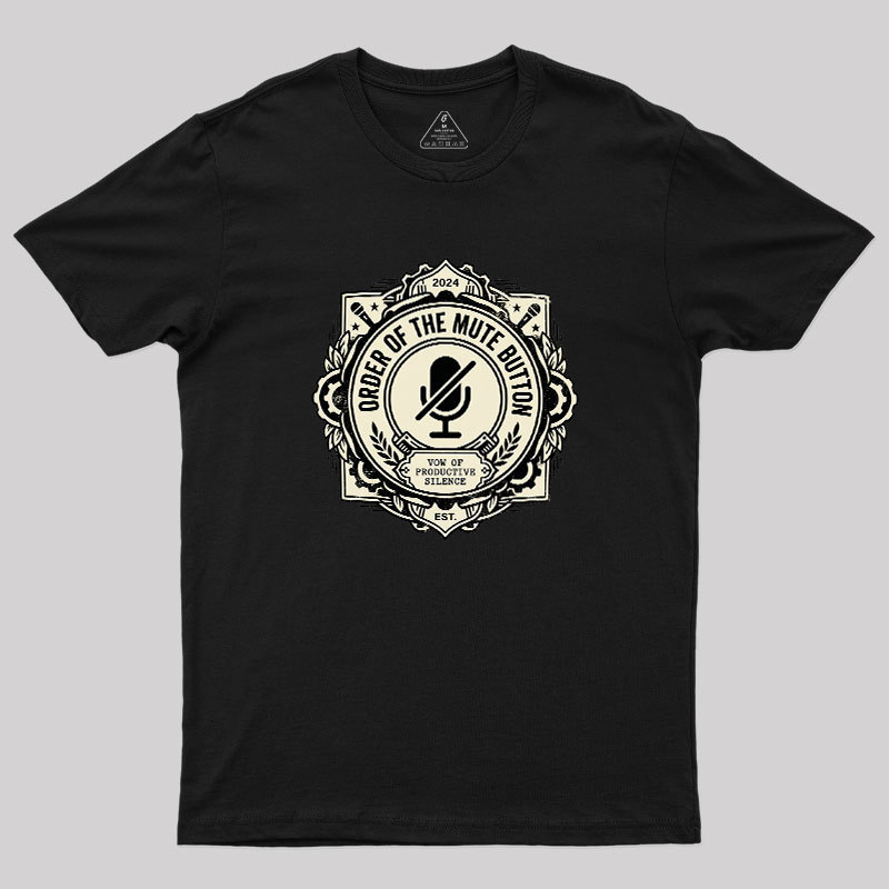 Mute Button Monastery Geek T-Shirt