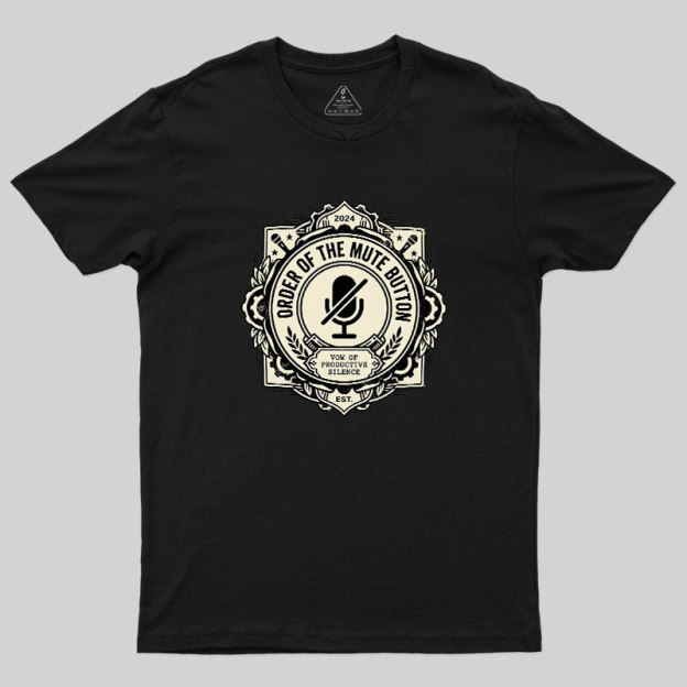 Mute Button Monastery Geek T-Shirt