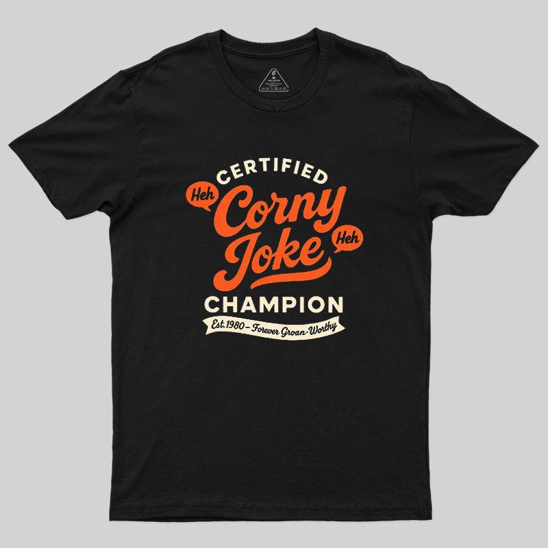 Retro Certified Corny Joke Geek T-Shirt