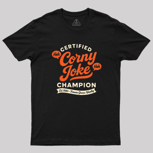 Retro Certified Corny Joke Geek T-Shirt