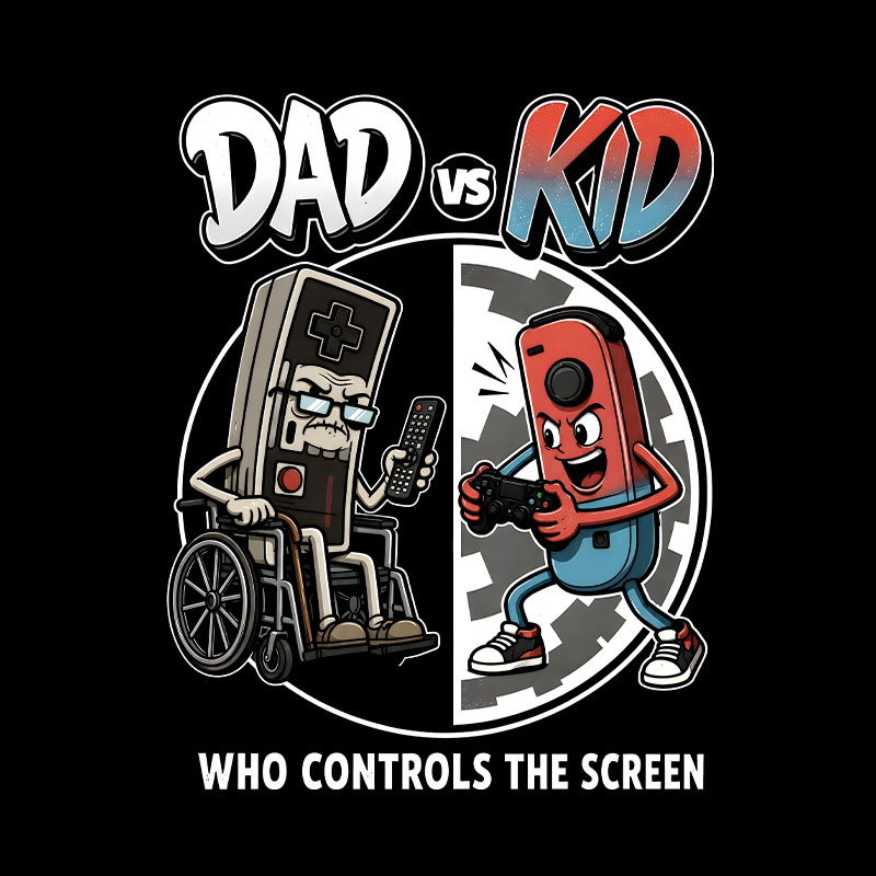 Who Controls The Screen Geek T-Shirt