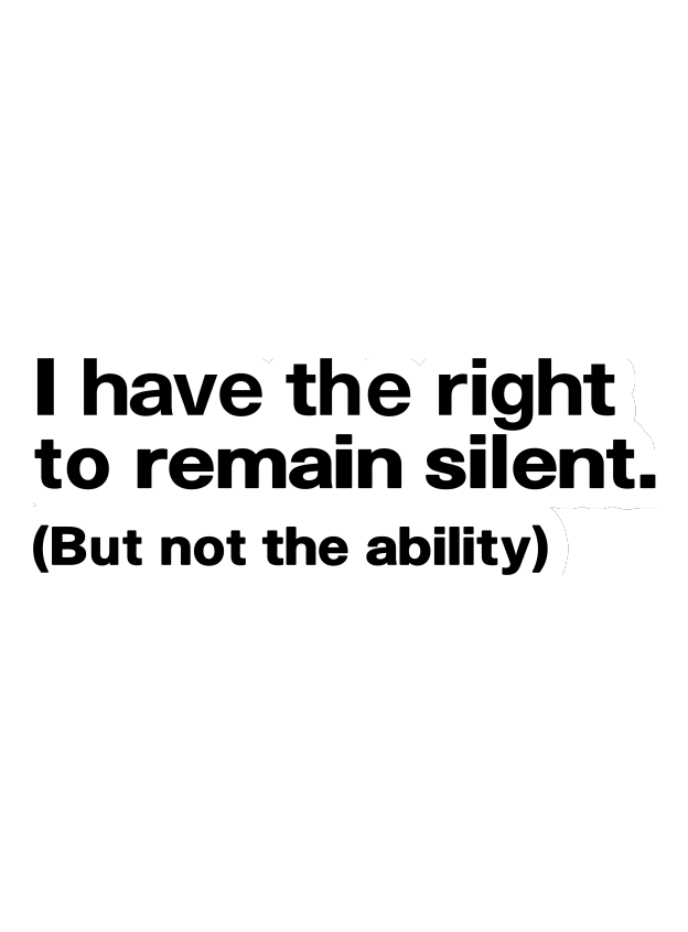 I Have The Right To Remain Silent Geek Car Air Fresheners