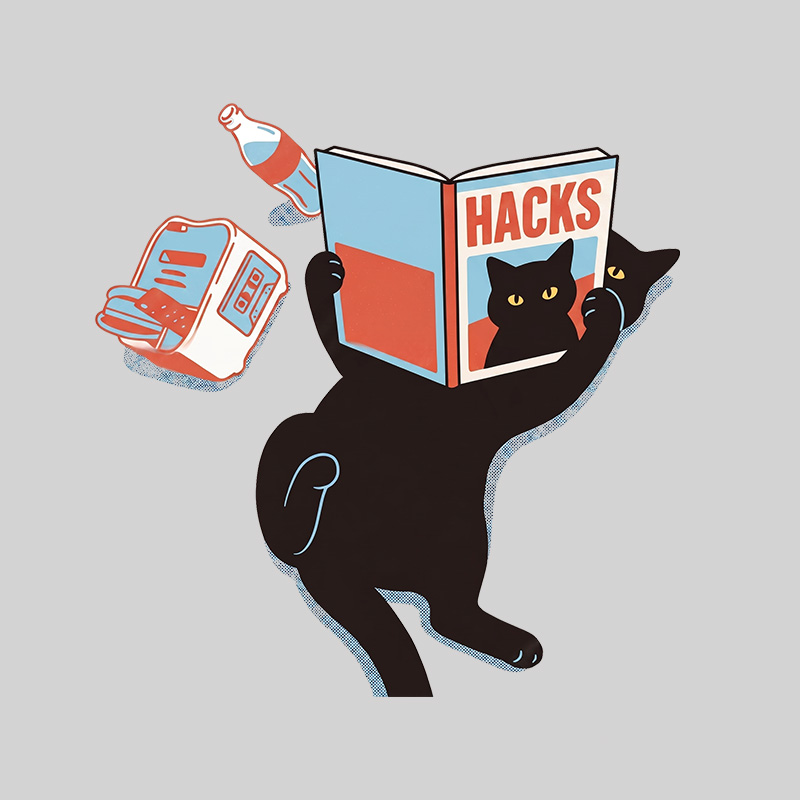 Cat Hacks Geek T-Shirt