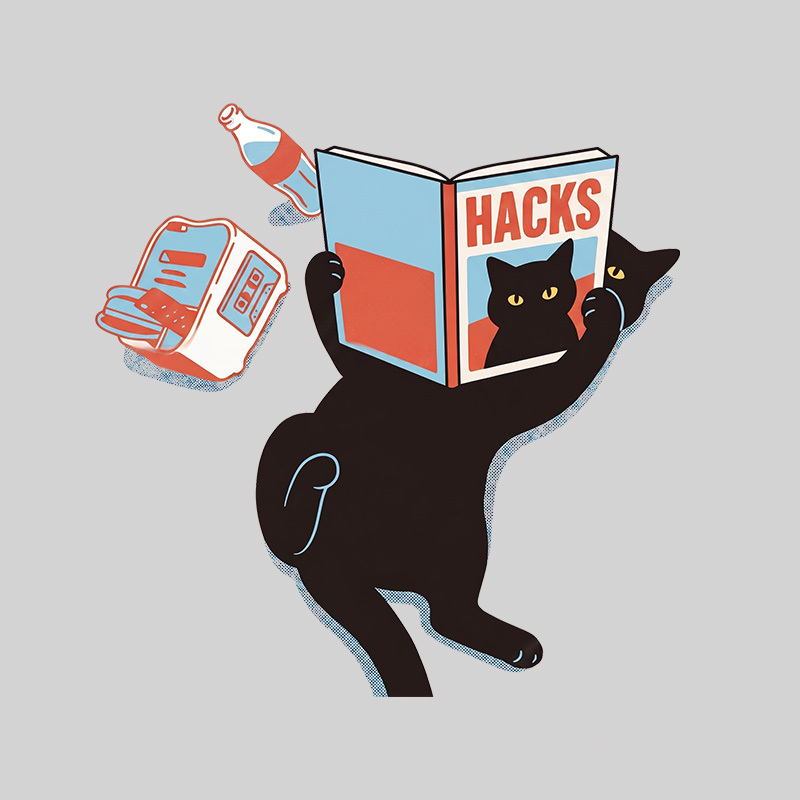 Cat Hacks Geek T-Shirt