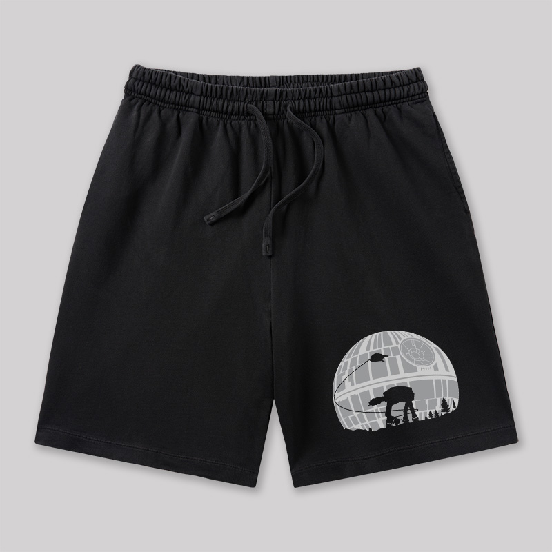 Death Star Geeky Washed Shorts
