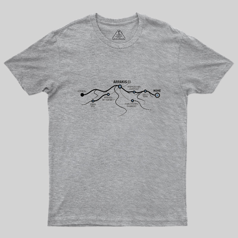 Arrakis Transit Map Geek T-Shirt