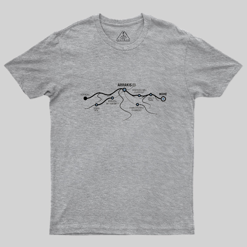 Arrakis Transit Map Geek T-Shirt