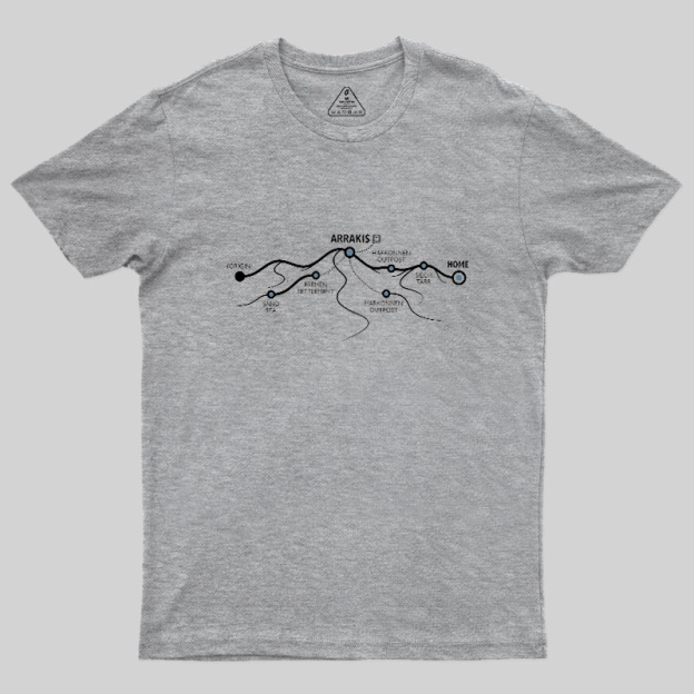 Arrakis Transit Map Geek T-Shirt