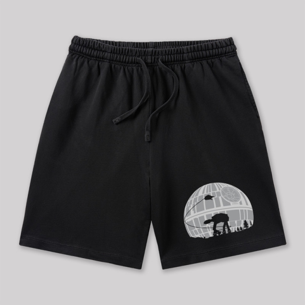 Death Star Geeky Washed Shorts