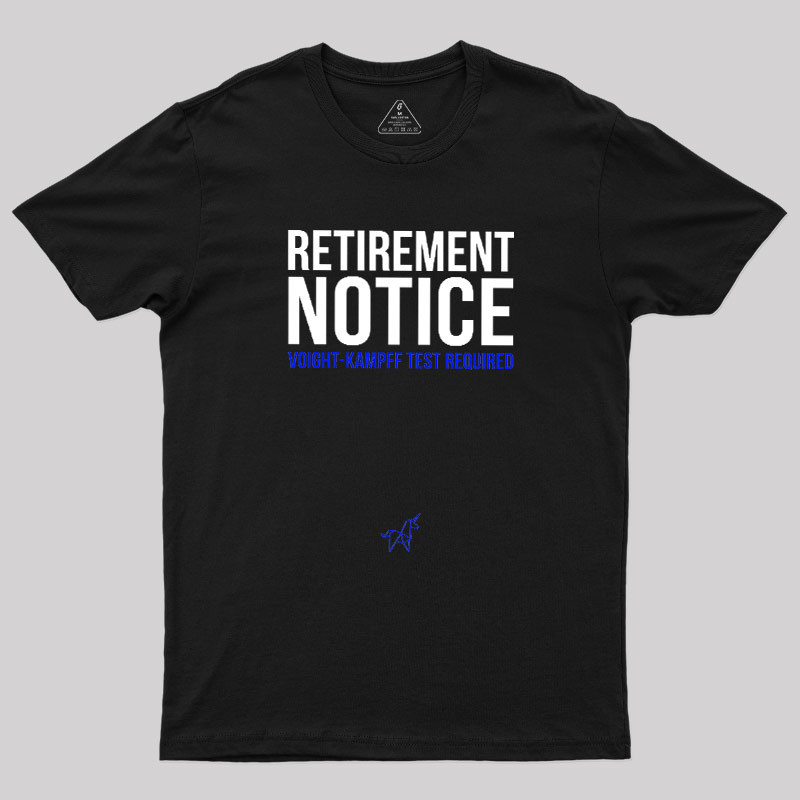 Voight-Kampff Test Geek T-Shirt