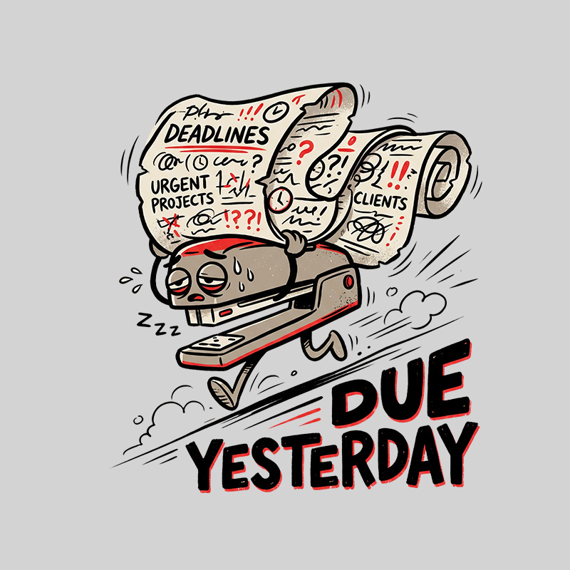 Due Yesterday Geek T-Shirt