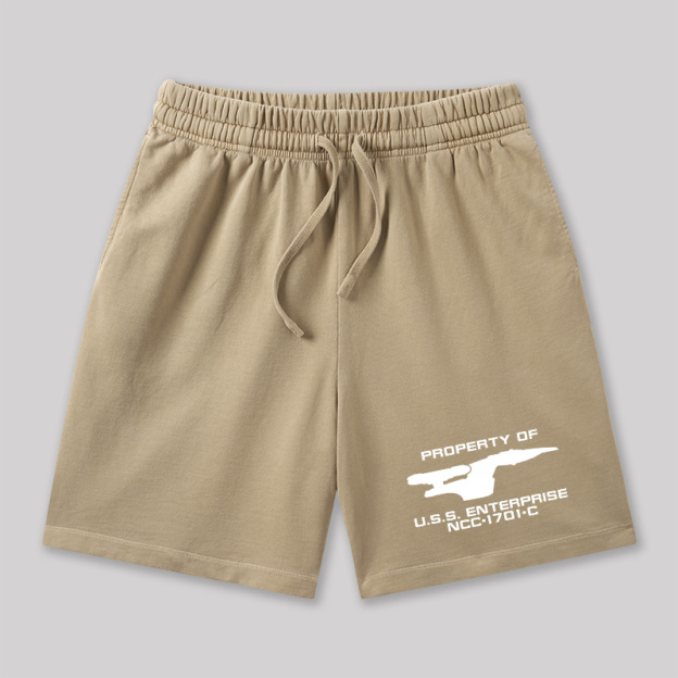 Ncc 1701 Geeky Washed Shorts