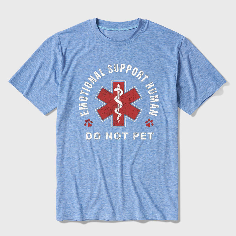 Emotional Support Human Ultra Soft Heather Tee