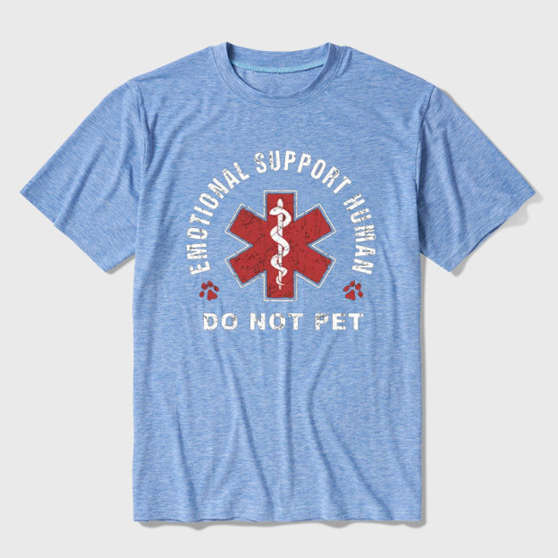 Emotional Support Human Ultra Soft Heather Tee