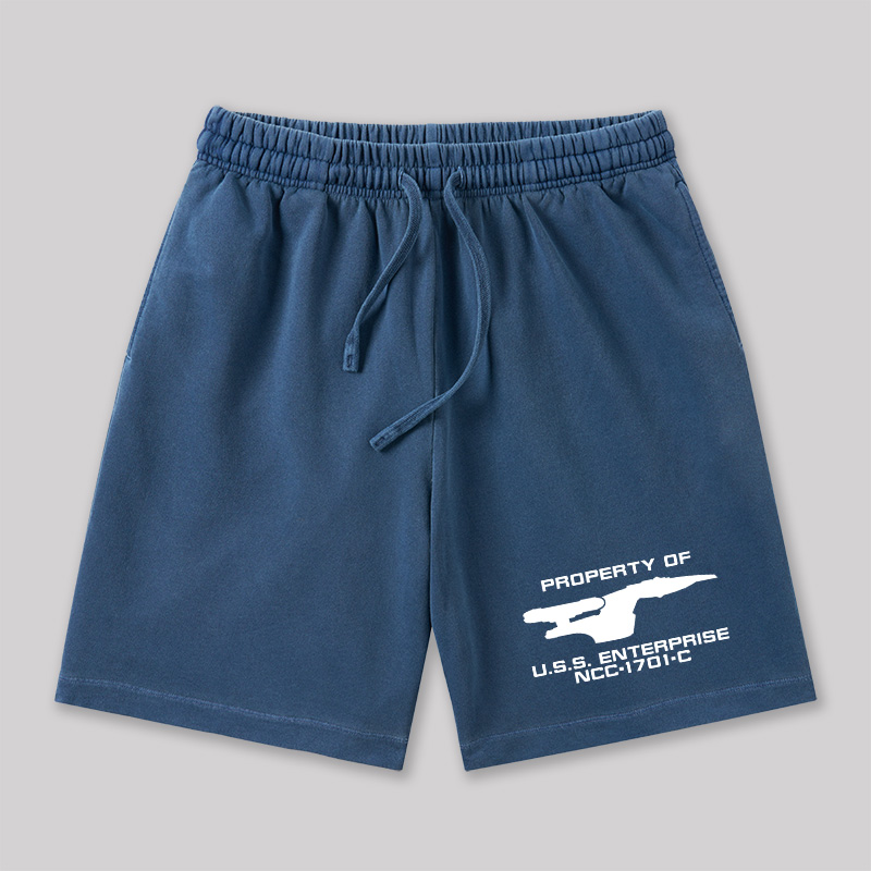 Ncc 1701 Geeky Washed Shorts