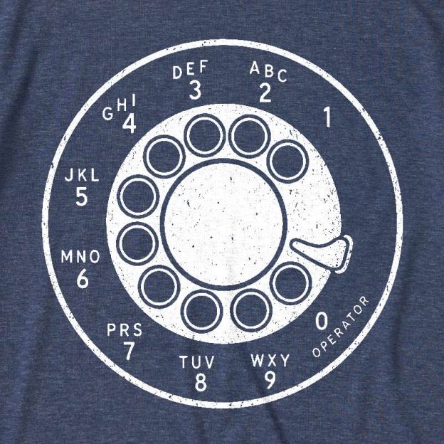 Rotary Dial Vintage Ultra Soft Heather Tee