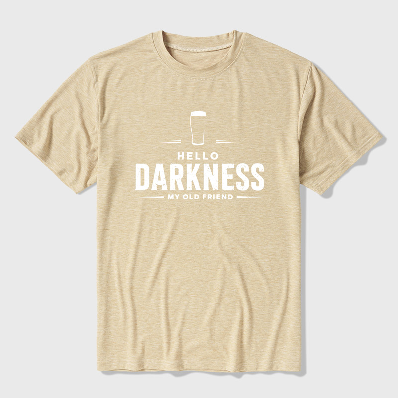 Hello Darkness My Old Friend Nerdy Graphic Ultra Soft Heather Tee
