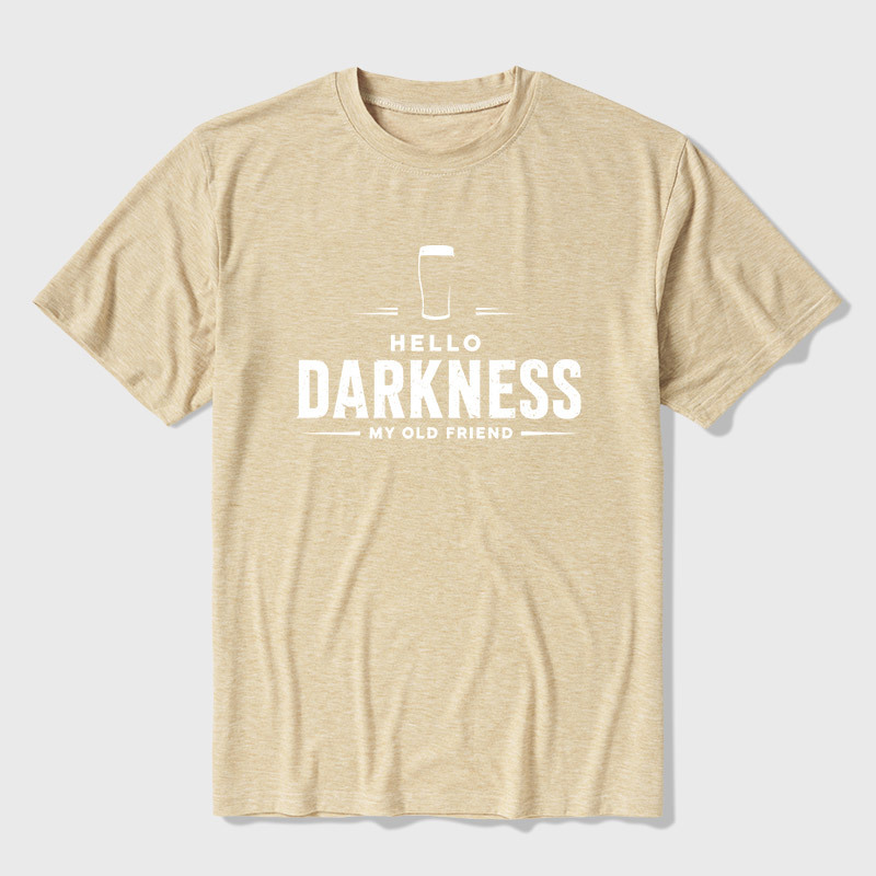 Hello Darkness My Old Friend Nerdy Graphic Ultra Soft Heather Tee