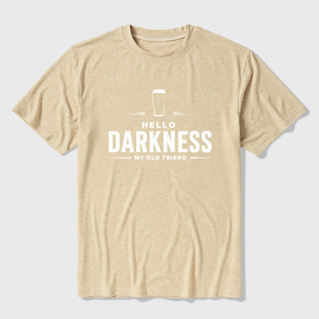 Hello Darkness My Old Friend Nerdy Graphic Ultra Soft Heather Tee