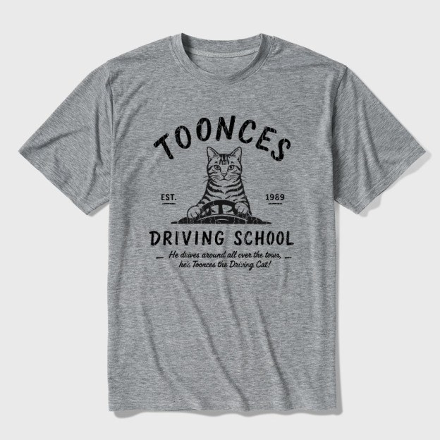 Toonces Driving School Ultra Soft Heather Tee