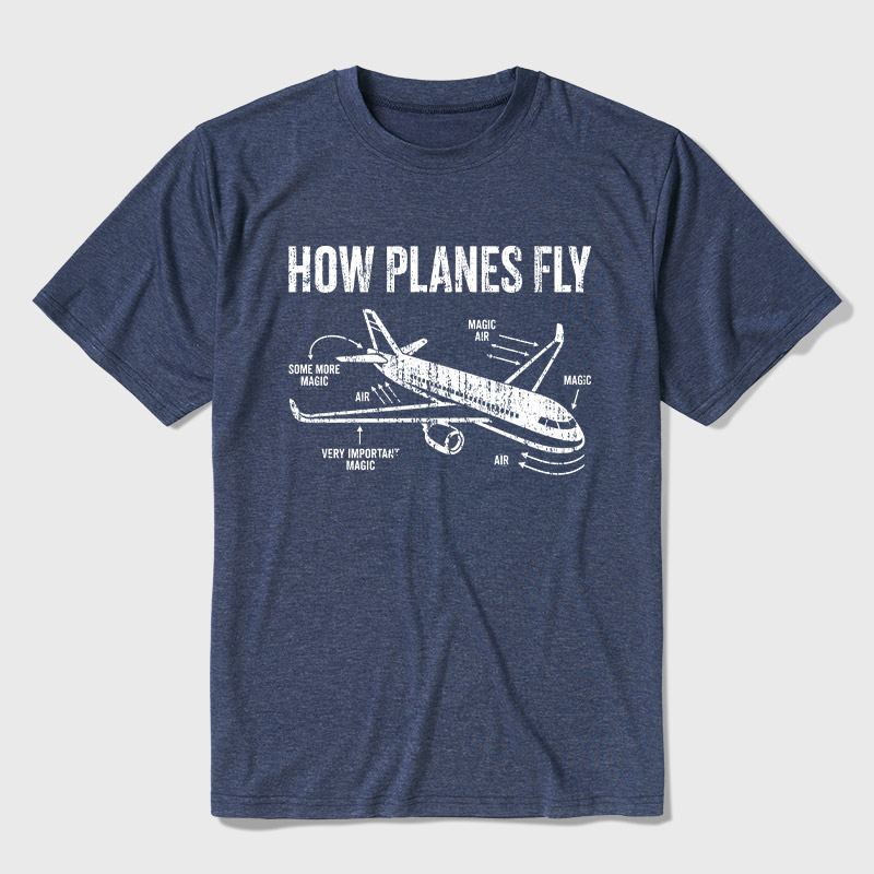 How Planes Fly Ultra Soft Heather Tee