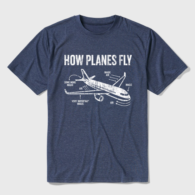 How Planes Fly Ultra Soft Heather Tee