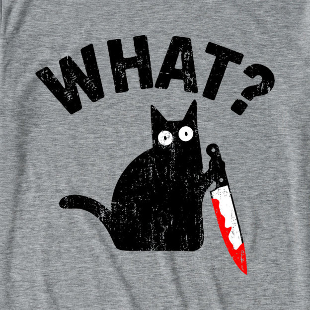 What Cat Funny Ultra Soft Heather Tee